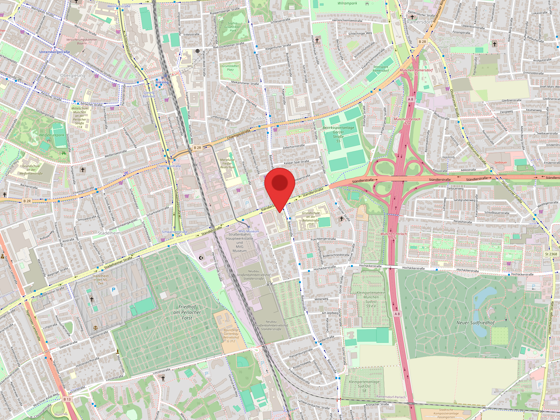 Karte Standort Balanstraße